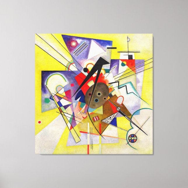 KANDINSKY - YELLOW ACCOMPANIMENT - 1924 -Bauhaus- Canvas Print (Front)