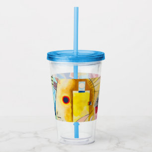 Kandinsky Yellow-Red-Blue Acrylic Tumbler