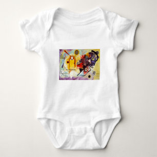 Kandinsky Yellow Red Blue Baby Bodysuit