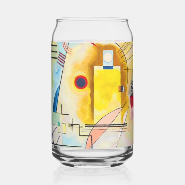 Kandinsky Yellow-Red-Blue Can Glass (Front)