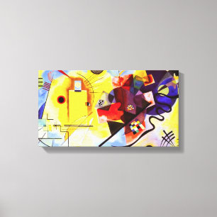 Kandinsky Yellow Red Blue Canvas Wrap