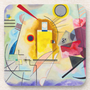 Kandinsky Yellow-Red-Blue Coaster