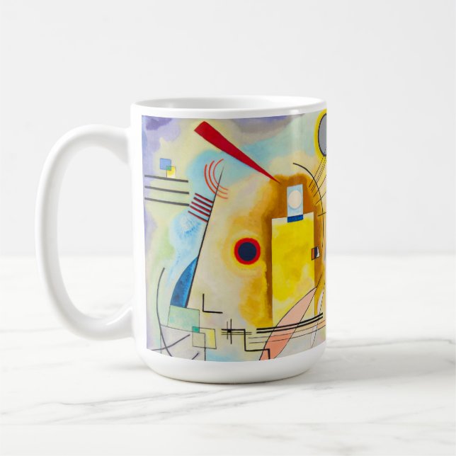 Kandinsky Yellow-Red-Blue Coffee Mug (Left)