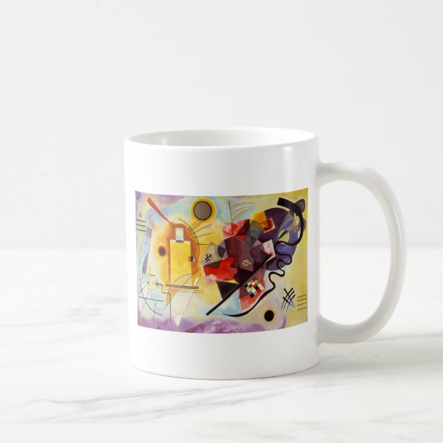 Kandinsky Yellow Red Blue Coffee Mug (Right)