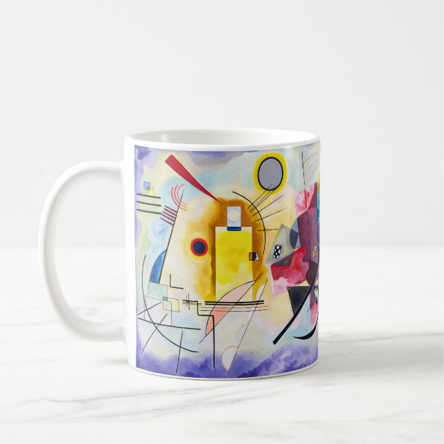Kandinsky – Yellow–Red–Blue - Custom Tex Coffee Mug (Left)