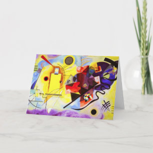 Kandinsky Yellow Red Blue Greeting Card