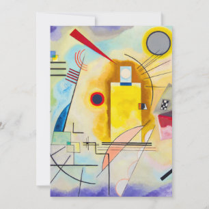 Kandinsky Yellow-Red-Blue Holiday Card