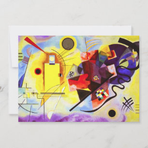 Kandinsky Yellow Red Blue Invitations