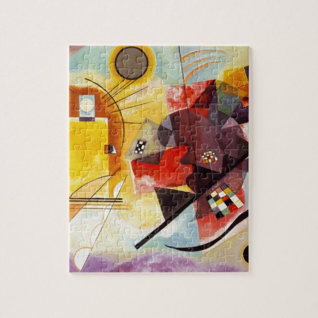 Kandinsky Yellow Red Blue Jigsaw Puzzle (Vertical)
