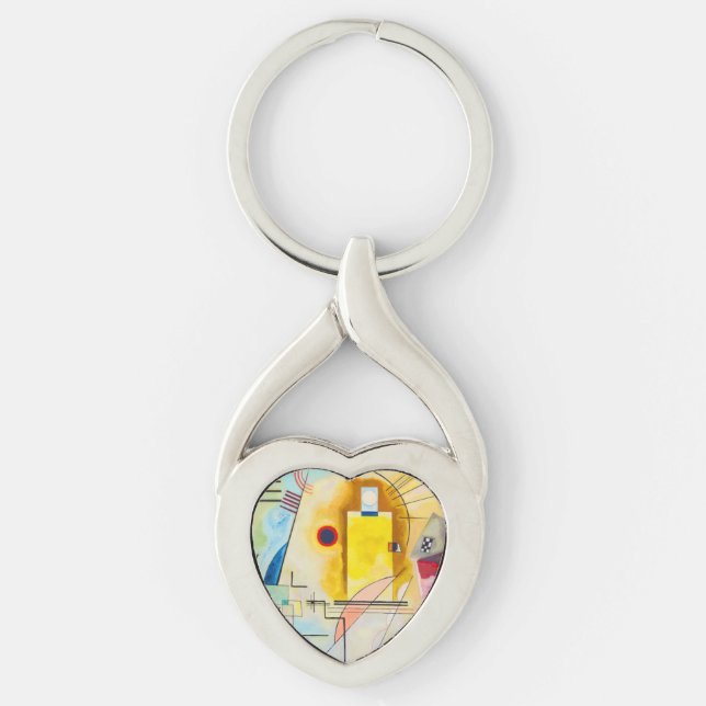 Kandinsky Yellow-Red-Blue Key Ring (Front)