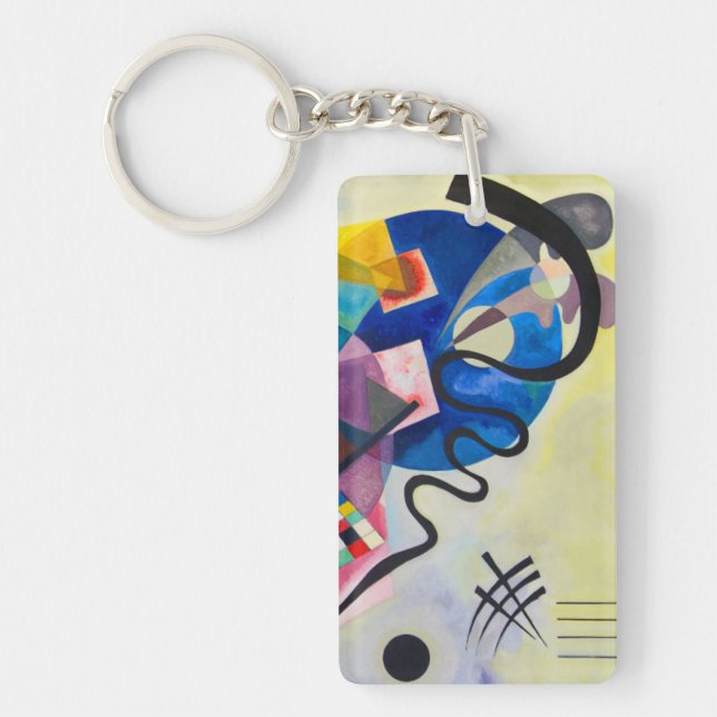 Kandinsky Yellow-Red-Blue Key Ring (Front)