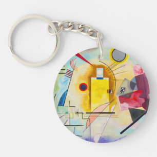 Kandinsky Yellow-Red-Blue Key Ring