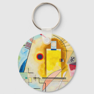 Kandinsky Yellow-Red-Blue Key Ring