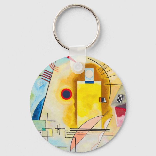 Kandinsky Yellow-Red-Blue Key Ring (Front)