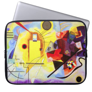 Kandinsky Yellow Red Blue Laptop Sleeve