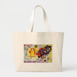 Kandinsky Yellow Red Blue Large Tote Bag