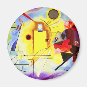 Kandinsky Yellow Red Blue Magnet