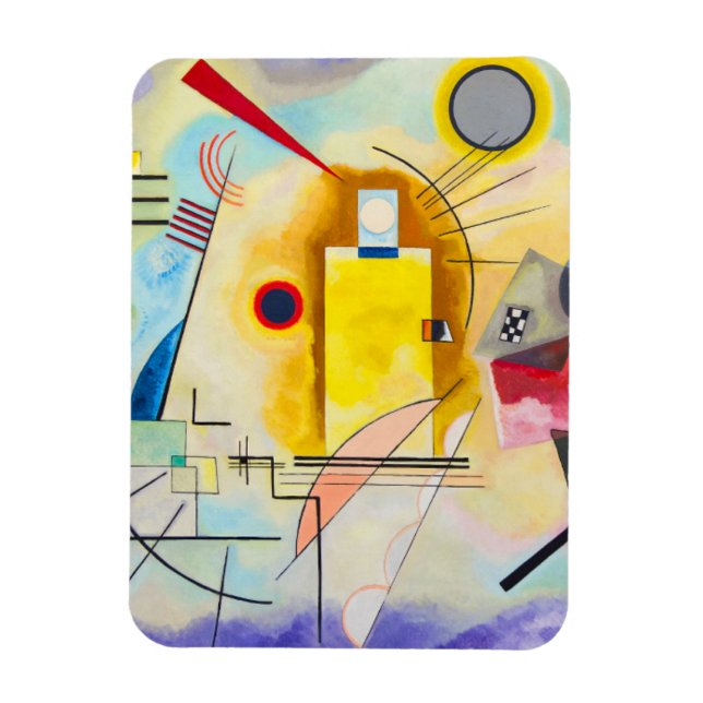 Kandinsky Yellow-Red-Blue Magnet (Vertical)