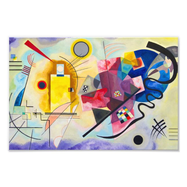 Kandinsky Yellow-Red-Blue Photo Print (Front)