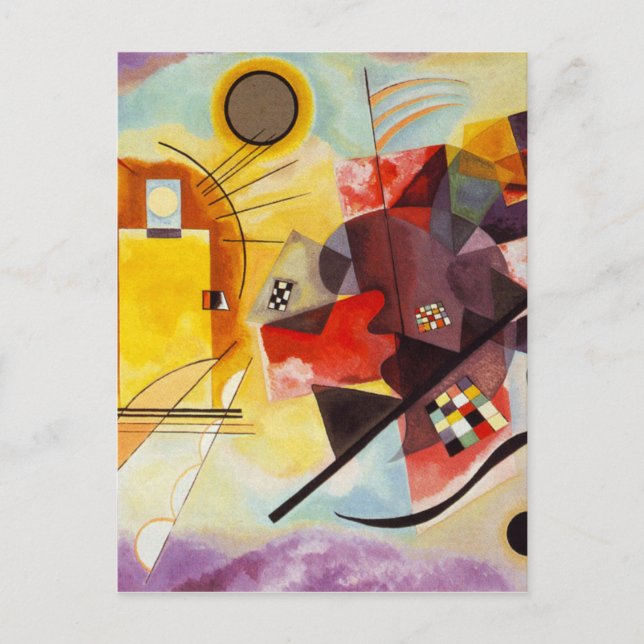 Kandinsky Yellow Red Blue Postcard (Front)
