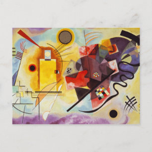 Kandinsky Yellow Red Blue Postcard