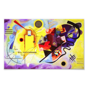 Kandinsky Yellow Red Blue Print