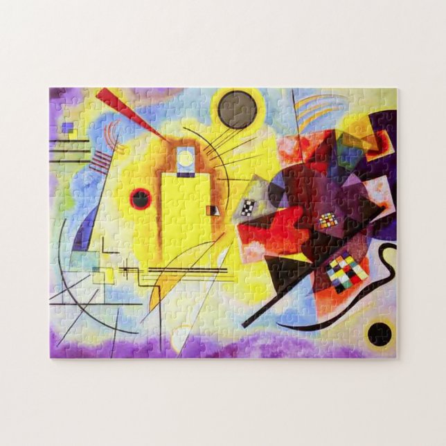 Kandinsky Yellow Red Blue Puzzle (Horizontal)