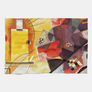 Kandinsky Yellow Red Blue Tea Towel