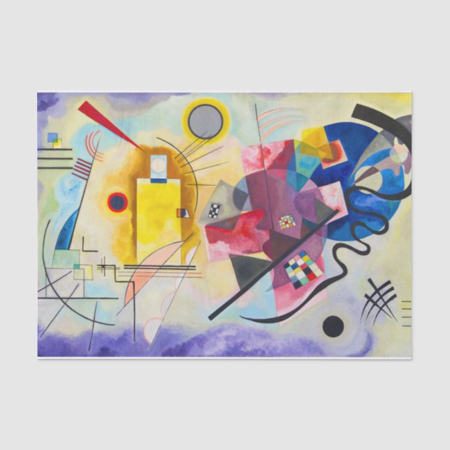 Kandinsky Yellow-Red-Blue Tissue Paper (Front)