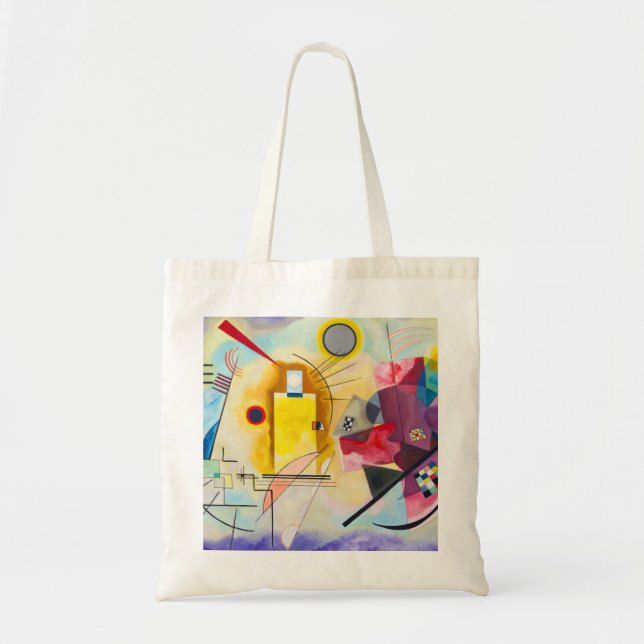 Kandinsky Yellow-Red-Blue Tote Bag (Front)