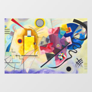 Kandinsky Yellow-Red-Blue Window Cling