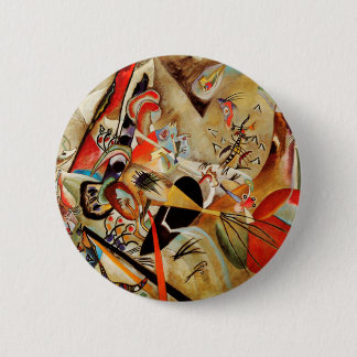 Kandinsky's Abstract Composition 6 Cm Round Badge