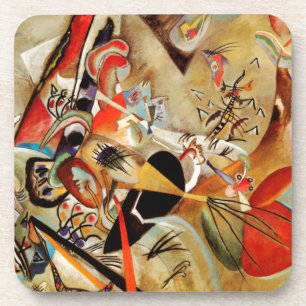 Kandinsky's Abstract Composition Coaster
