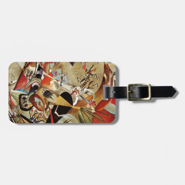 Kandinsky's Abstract Composition Luggage Tag (Front Horizontal)