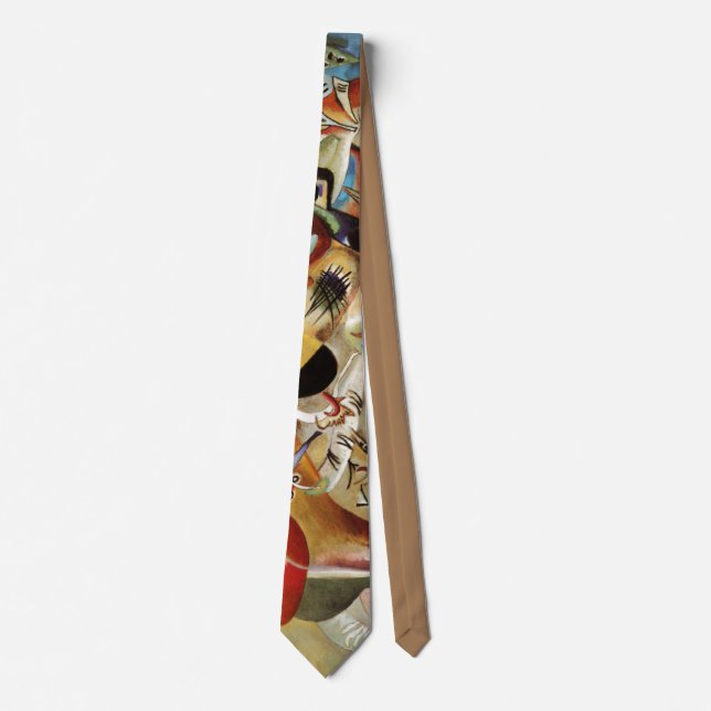Kandinsky's Abstract Composition Painting Tie (Front)