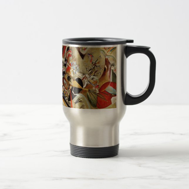 Kandinsky's Abstract Composition Travel Mug (Right)