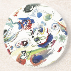 Kandinsky's Abstract Painting Artwork Coaster