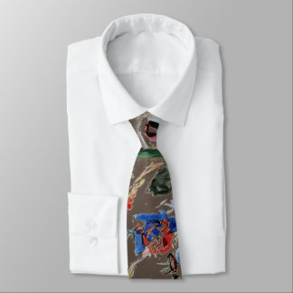 Kandinsky's Abstract Painting Artwork Tie