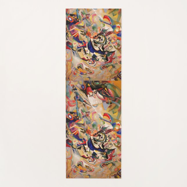 Kandinsky's Abstract Painting Artwork Yoga Mat (Front)