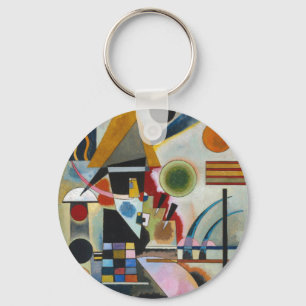 Kandinsky's Abstract Painting Swinging Key Ring
