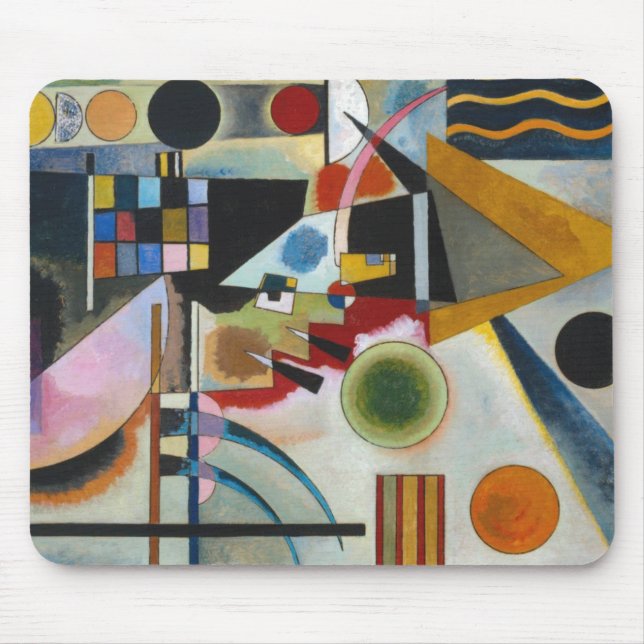 Kandinsky's Abstract Painting Swinging Mouse Mat (Front)