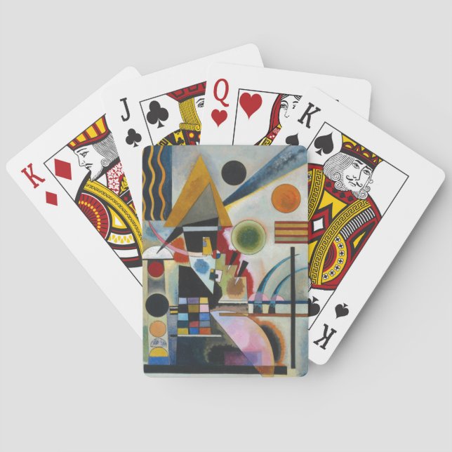 Kandinsky's Abstract Painting Swinging Playing Cards (Back)