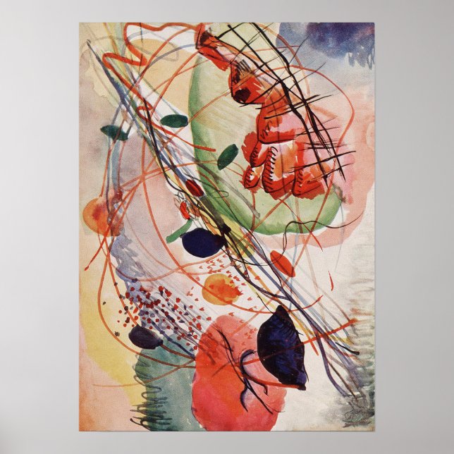 Kandinsky's Aquarell  Poster (Front)
