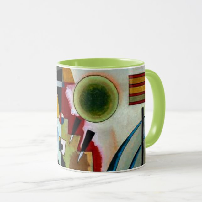 Kandinsky's artwork, Swinging, Mug (Front Right)