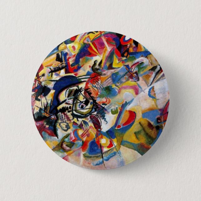 Kandinsky's Composition VII 6 Cm Round Badge (Front)