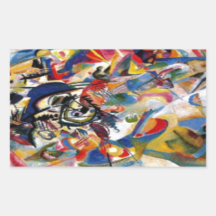 Kandinsky's Composition VII Rectangular Sticker