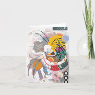 Kandinsky's Dominant Curve Abstract Art Painting Note Card