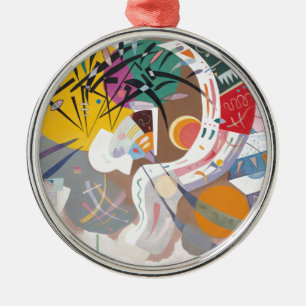 Kandinsky's Dominant Curve Abstract Metal Tree Decoration