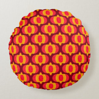 Kandy Korn -Burgundy-  Round Cushion