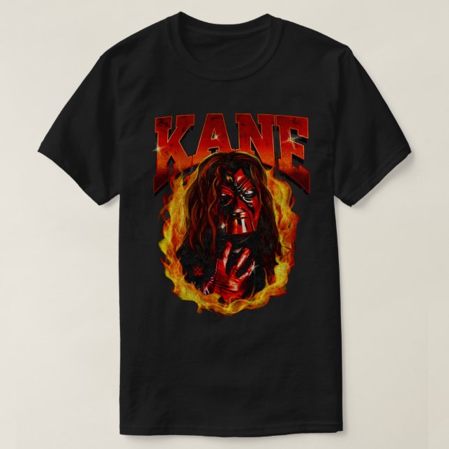 Kane Flames Portrait T-Shirt (Design Front)
